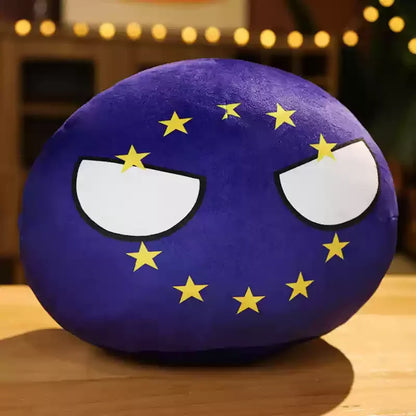 Newest 10cm 68 Styles Country Ball Plush Toy Polandball Pendant Country Flag Ball Gifts for Children Kazakhstan Countryball Stuf