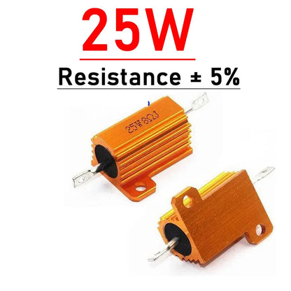 5W- 100W Power Metal Resistor 1 ohm 2ohm 4ohm 8ohm 10ohm resistance Battery charge discharge decoder Amplifier test dummy Load