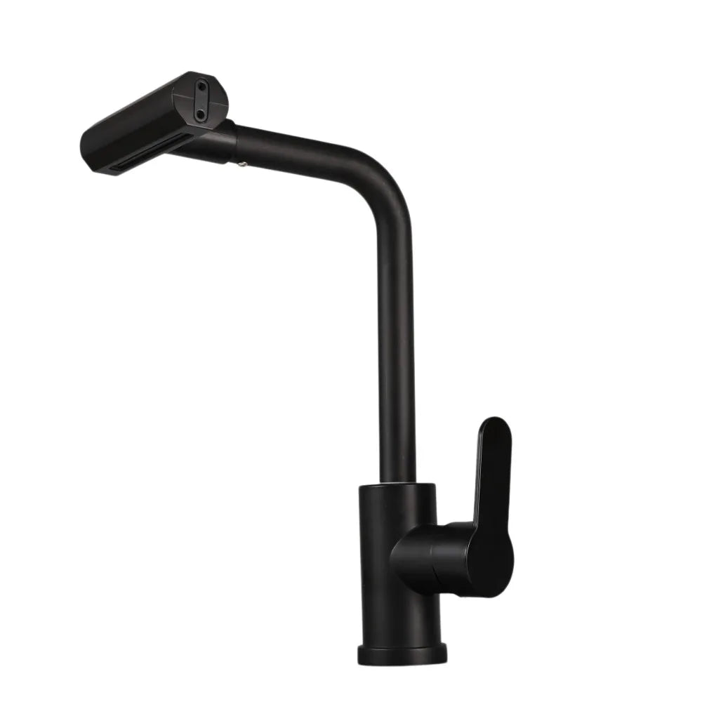 Kitchen Washbasin Faucet Four Gears Hot And Cold Sink Faucet Telescopic Waterfall Pullout Faucet Splash-Proof Various Countertop