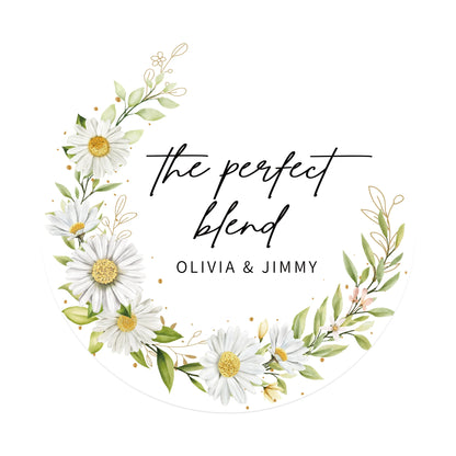 100 Pcs Personalized Round Label Stickers Custom Stickers of Name Date Thank You,for Bridal Shower Wedding Party Favors