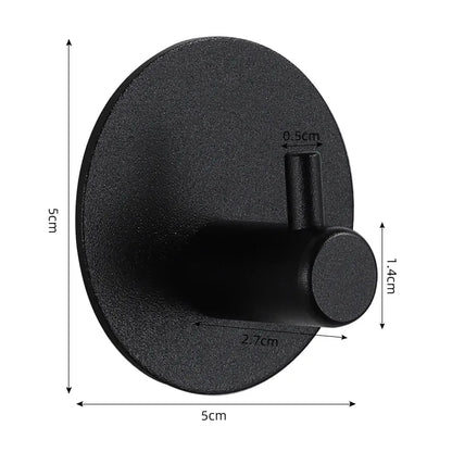 Adhesive Wall Hooks Towel Holder Door Key Cloth Coat Bathroom Robe Hanger Kitchen Hardware Rack Bag Hook Organizer For Hanging