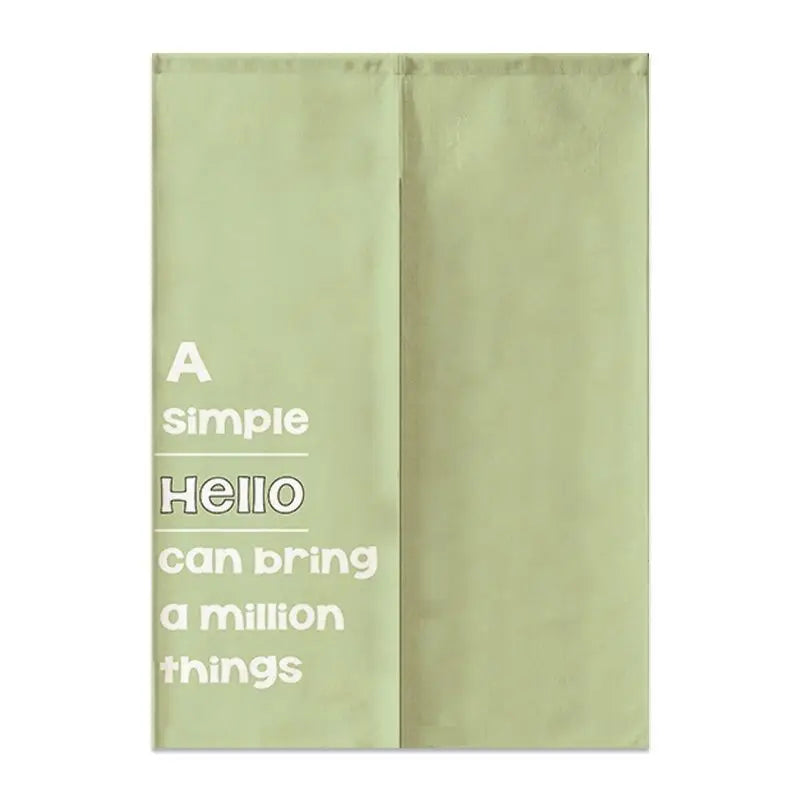 Nordic Creative Happy Face Door Curtain Home Decorations Hanging Curtains Kitchen Bathroom Partition Curtain Japanese Noren