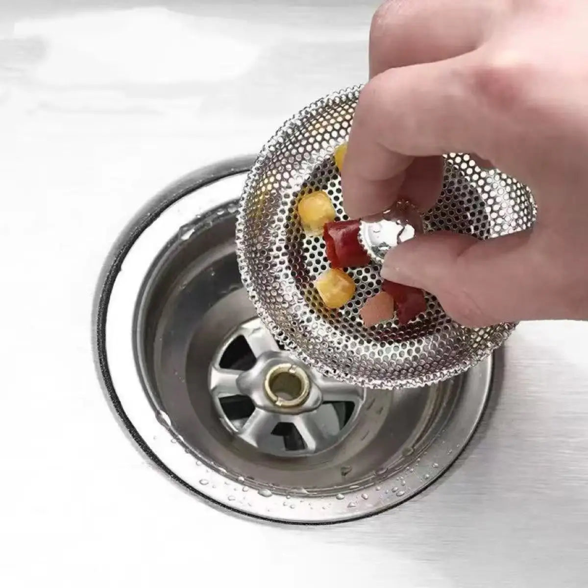 Waste Plug Sink Strainer Stainless Steel Basin Drain Filter Shower Floor Sewer Mesh Hair Catcher Kitchen Bathroom Accessories