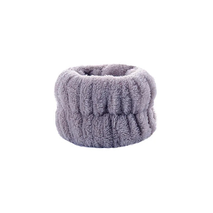 1/2/3Pcs Face Wash Absorbent Wristband Headband Hair Accessories Set Women Girls Coral Fleece Hair Bands Cuff Waterproof Bands