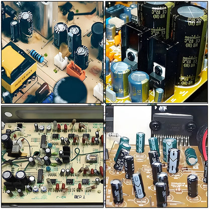 Aluminum Electrolytic Capacitors 10v 16v 25v 50v 0.1uf 1uf 2.2uf 33uf 47uf 220uf 470uf 680uf 1000uf