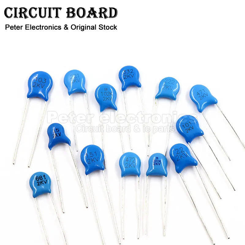 (1-20pcs) 1KV 2KV 3KV 6KV 10KV 15KV 20KV 30KV Capacitors 1nF 2.2nF 101 151 221 331 471 681 102 222 472 103High Voltage Capacitor