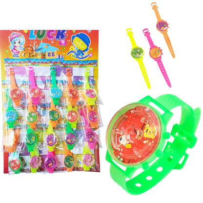 1 Pcs Maze Watch Toy Kids Birthday Party Favors Kindergarten Reward Pinata Stuffers Easter Gift Bag Sports Theme Party Supplies