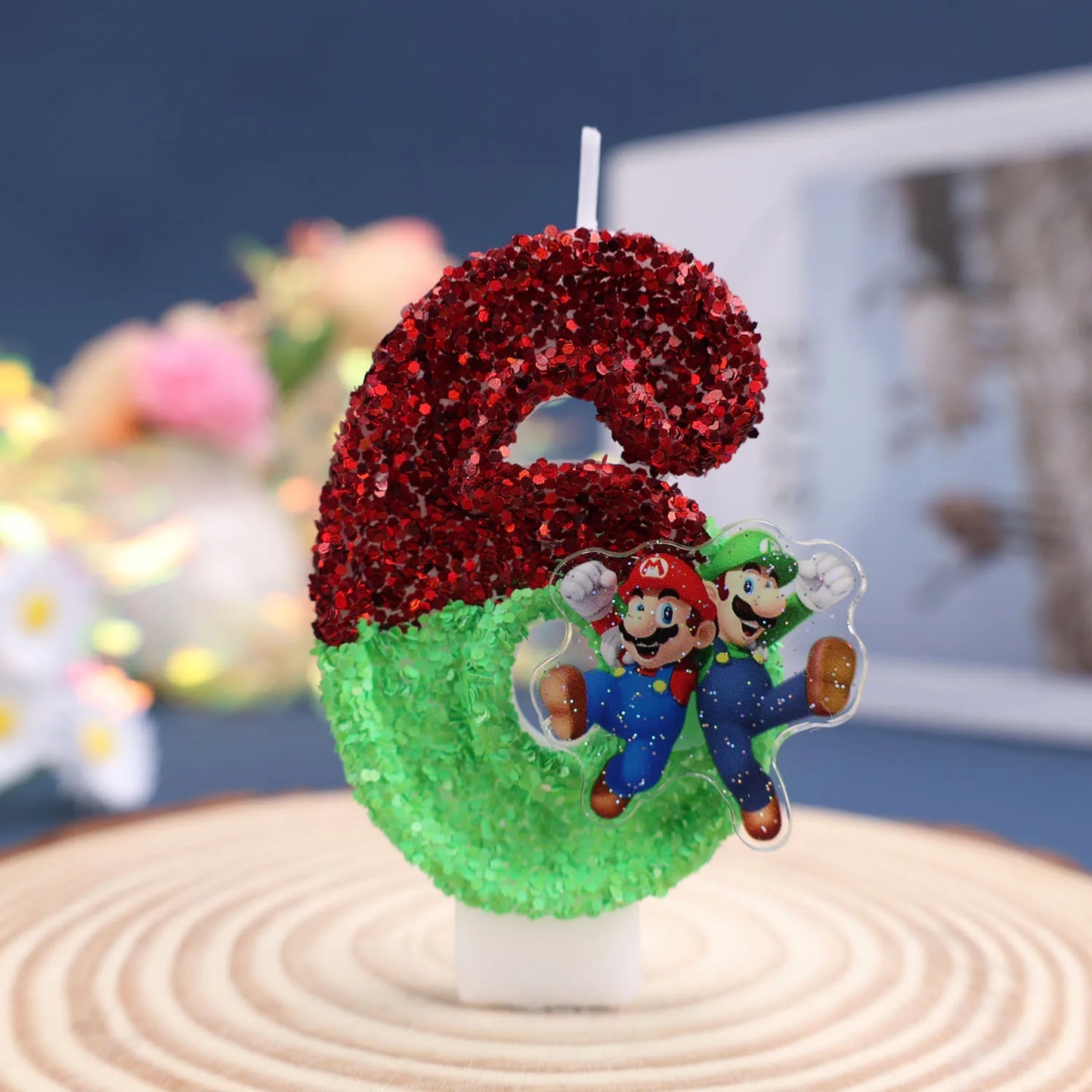 2027 Creative Glitter Number Candles 0-9 Birthday Cake Topper Decor for Kids Adults Party Supplies