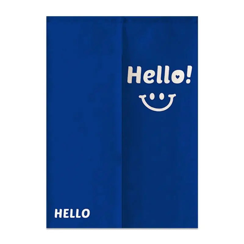 Nordic Creative Happy Face Door Curtain Home Decorations Hanging Curtains Kitchen Bathroom Partition Curtain Japanese Noren