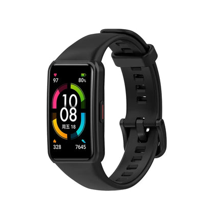 Soft Silicone Sport Strap for Huawei Band 7/6/6 pro Smart Wristband Replacement Bracelet For Huawei Honor Band 6 Belt