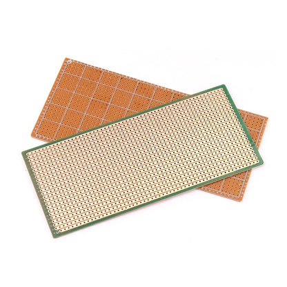10PCS Stripboard PCB Board 2.5x6.4cm / 6.5x14.5cm Single Side Circuit Board DIY Universal Experiment Prototype Board for Arduino