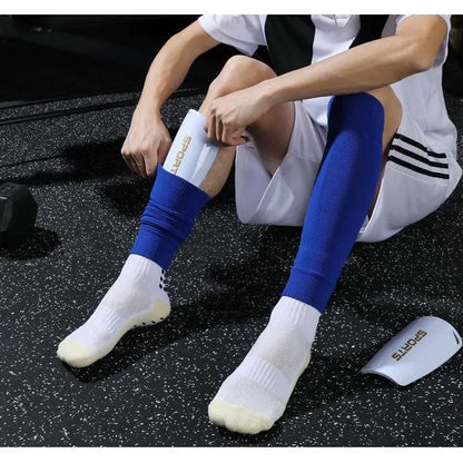 Compression Leg Sleeves Calf Socks Sports Knee Support Sweat Absorbing Anti-Friction Shin Guard for Football