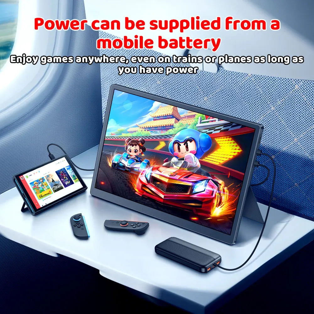 HAILESI S123 Portable monitor 12.3 inches, 2.4K,2400x1600,Switch 2 Dock Not Required,OTG Compatible, 3:2 Screen 380nit