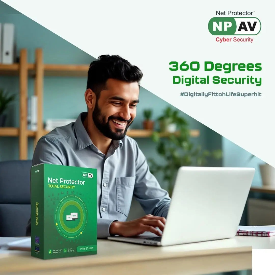 Digital Security Software Net Protector Antivirus Total Security 1 User 3 Year Subscription (Email Delivery in 1 Hour - No CD)