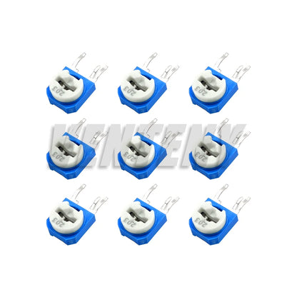 65PCS Trimmer Potentiometers 1K 5K 10K 20K 50K 100K 500K 1M Potentiometer RM063 Adjustable Resistance 100R~1M Variable Resistors