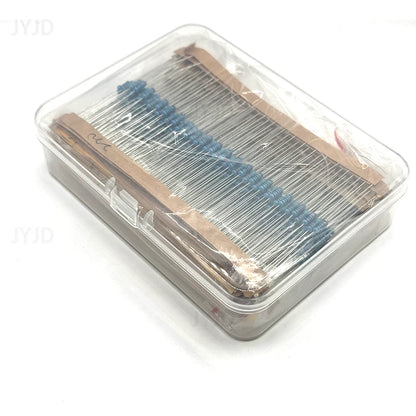 300/600pcs 1/4w Metal Film Resistor 30 Values Resistance Kit 10R-1M 0.25W 1% Resistors Set