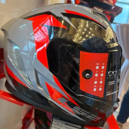 LS2 FF818 Motorcycle Helmet Full Face Double Lens Off-road Racing Helmet Men Breathable Cascos Para Moto DOT Casco Moto