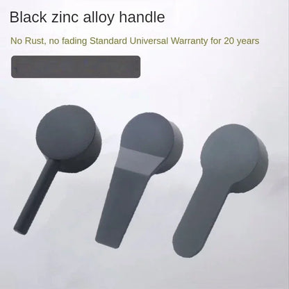 Black Faucet Switch Handle Mixing Valve Spool Handle Basin Kitchen Shower Hot and Cold Faucet Repair Accessories