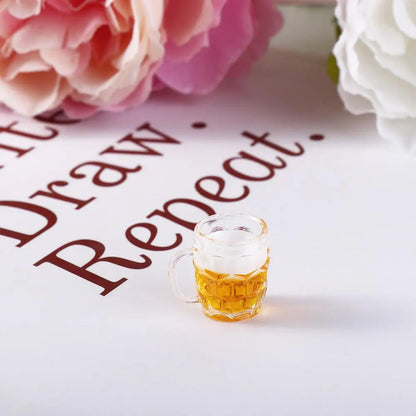 Furniture  Dollhouse Accessories Dollhouse Miniature Beer Cup Miniature Scene Model Mini Lemon Cup Drinks  Mini Beer Mug