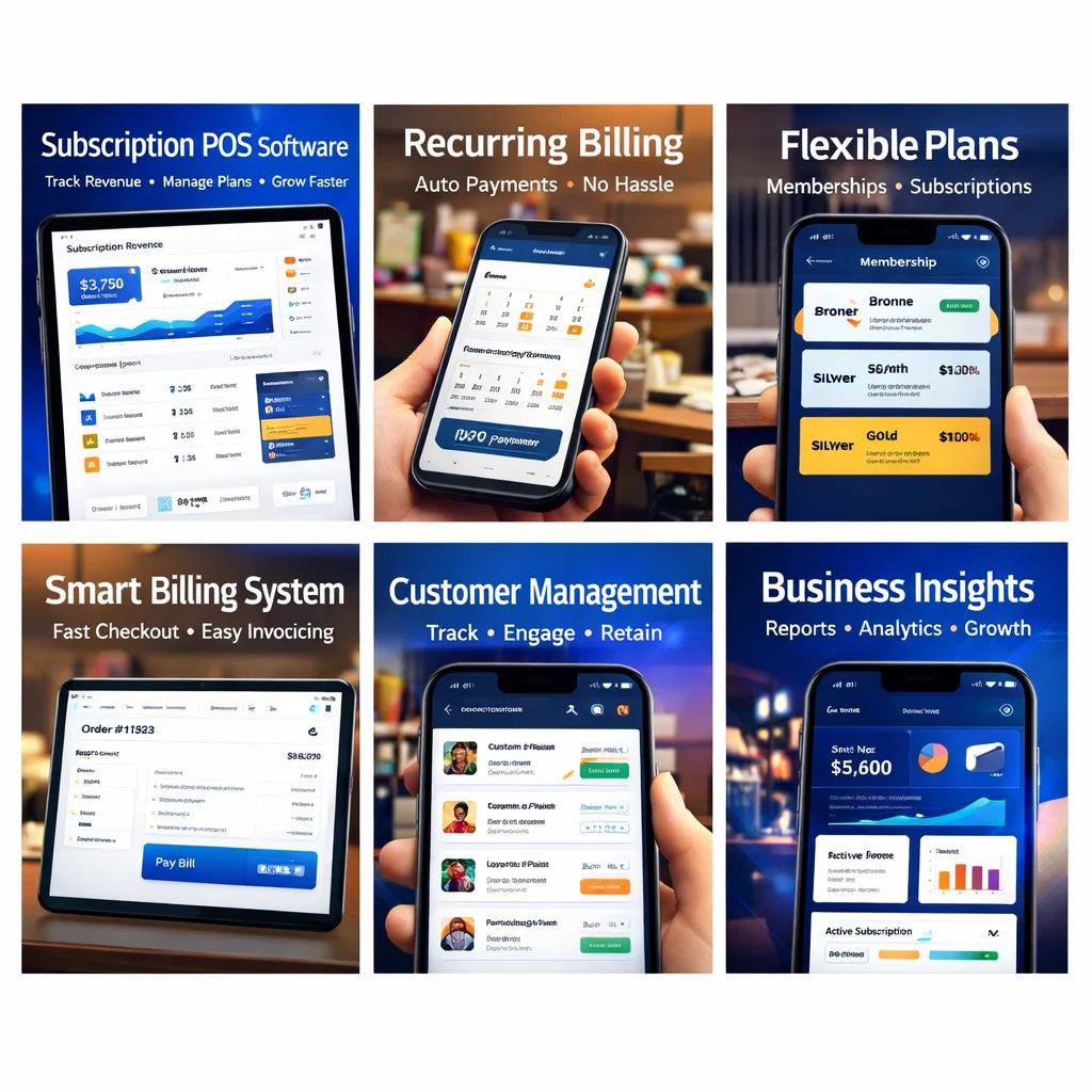 Smart Subscription Billing POS Software for Restaurants and Shops with Inventory Management