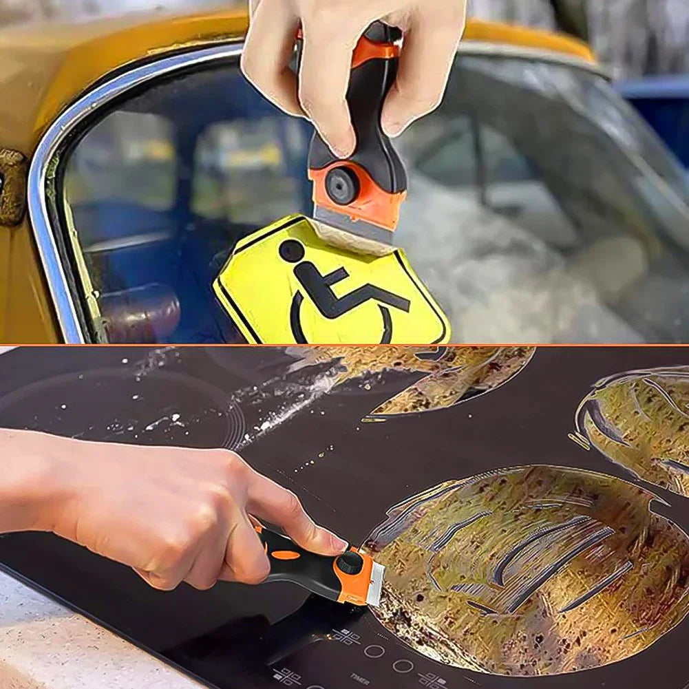 Scraper Blade Tool Auto Film Sticker Glue Ice Remover Razor Window Gap Glass Ceramic Kitchen Home Car Cleaner Squeegee Knife