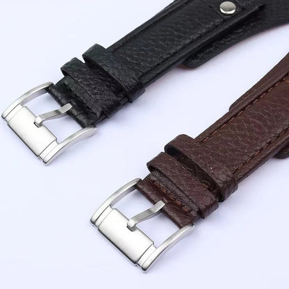 Leather Watch Strap for Fossil CH2564 CH2565 CH2891CH3051 Wristband 22mm 20mm Black Brown Tray Watchband with Rivet Style