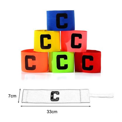 10PCS Football Captain Armband Soccer Arm Band Leader Competition Gift Soccer Captain Armband Football Training Accessories