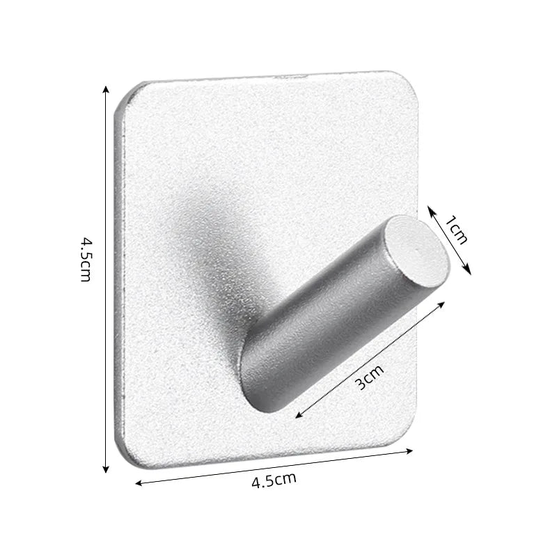 Adhesive Wall Hooks Towel Holder Door Key Cloth Coat Bathroom Robe Hanger Kitchen Hardware Rack Bag Hook Organizer For Hanging