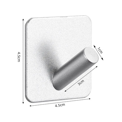 Adhesive Wall Hooks Towel Holder Door Key Cloth Coat Bathroom Robe Hanger Kitchen Hardware Rack Bag Hook Organizer For Hanging