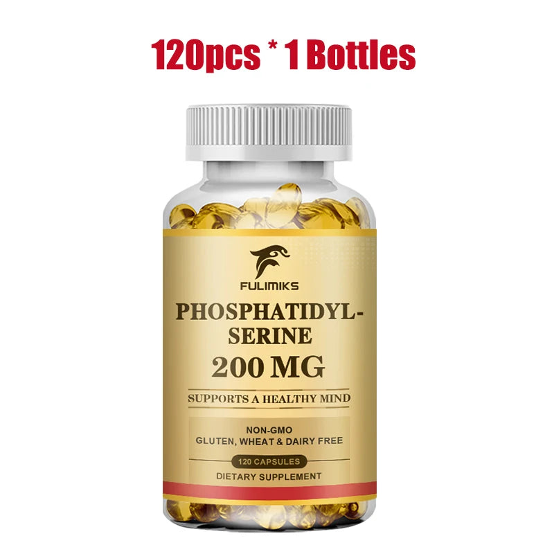 Advanced Phosphatidyl Serine Supplement, for Memory, Cognitive, Concentration, Reduces Stress Hormones & Fatigue, Sharp Focus