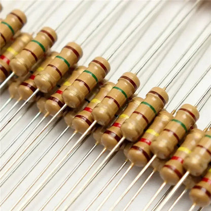 300Pcs/Set Resistor Assortment Kit Set 1Ohm-3M 0.5W Carbon Film Metal Resistors DIY Resistance Assorted Kit 470R 560R 2.7K 10K