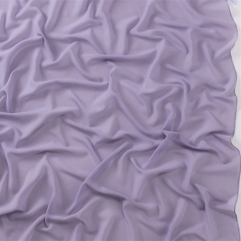 Muslim Chiffon Hijab Scarf Solid Color Square Head Wrap For Women Hijabs Scarves Jersey Hijabs Islamic Turban Headband Shawl
