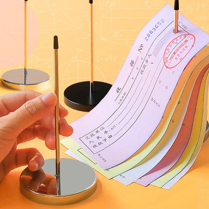 Desk Receipt Holder Stainless Steel Straight Rod Paper Memo Holder Stick For Bill Receipt Kitchen Accessories