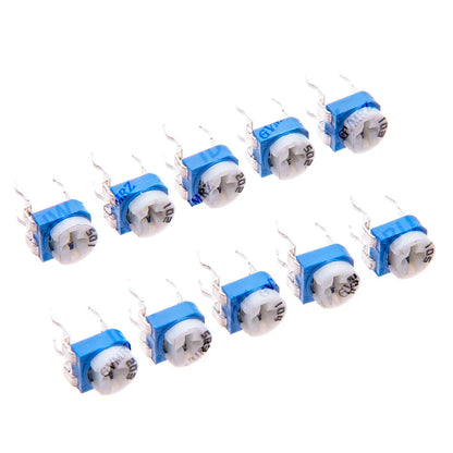 12Values Each 100R-1M 1k 2k 5k 10k 20k 50k 1PCS RM065 Adjustable Resistor Horizontal Potentiometer Pack 100k 200k 100R 1M
