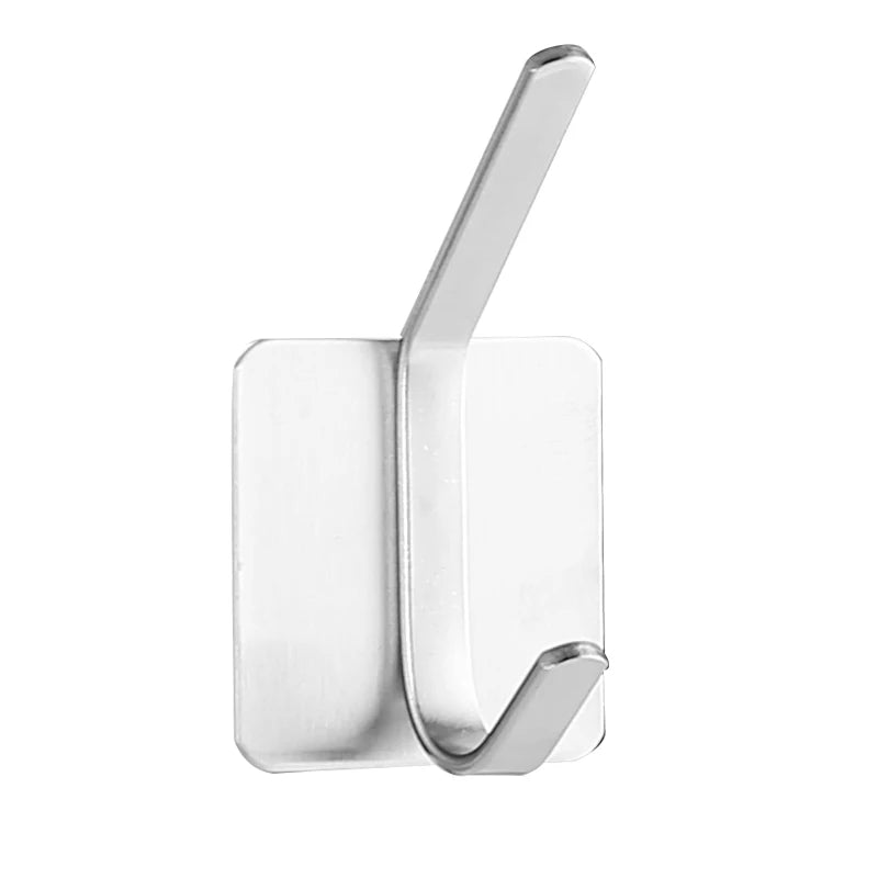 Adhesive Wall Hooks Towel Holder Door Key Cloth Coat Bathroom Robe Hanger Kitchen Hardware Rack Bag Hook Organizer For Hanging