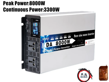 Solar inversor 10000W 12000W 24v 110v 220v Onda Pura Power Pure Sine Wave Inverter 12v Inversores Solares Voltage Car Converter