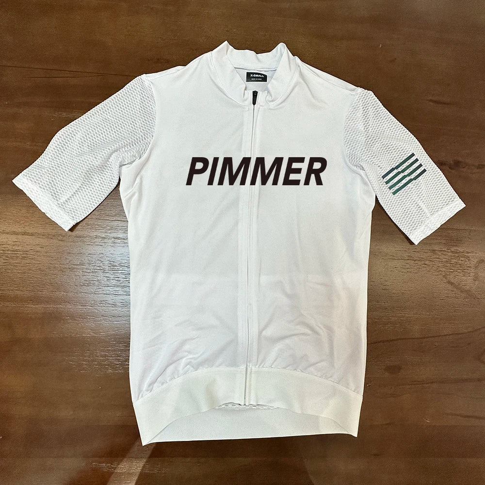 2024 White Summer Cycling Jersey MTB Road Bicycle Shirt High Quality Pro Team Short Sleeve Bike Clothes Maillot Ciclismo Hombre