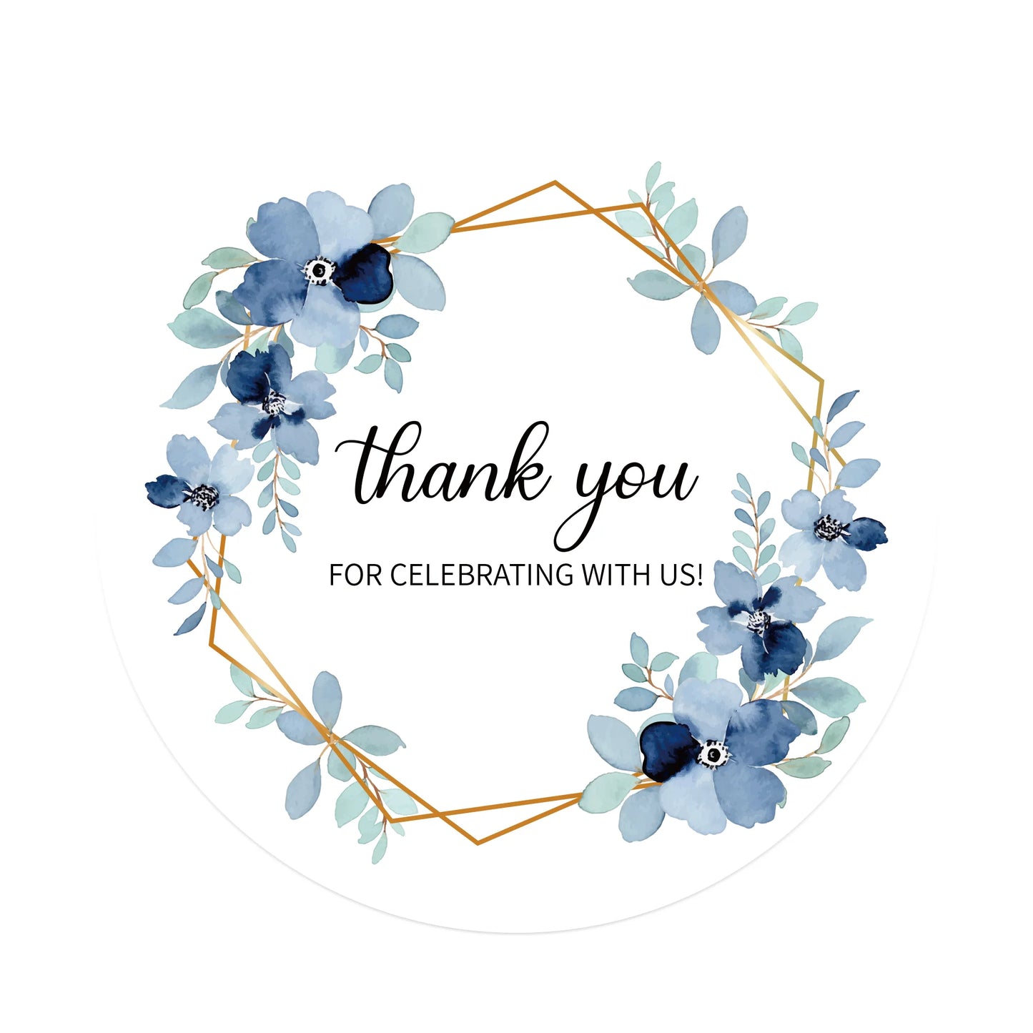 100 Pcs Personalized Round Label Stickers Custom Stickers of Name Date Thank You,for Bridal Shower Wedding Party Favors
