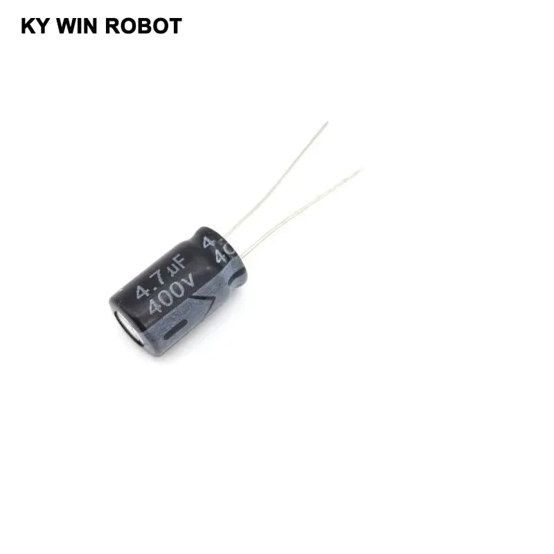20PCS Electrolytic Capacitors 400V 4.7UF 8*12 8X12MM 4.7UF DIP Aluminum electrolytic capacitor
