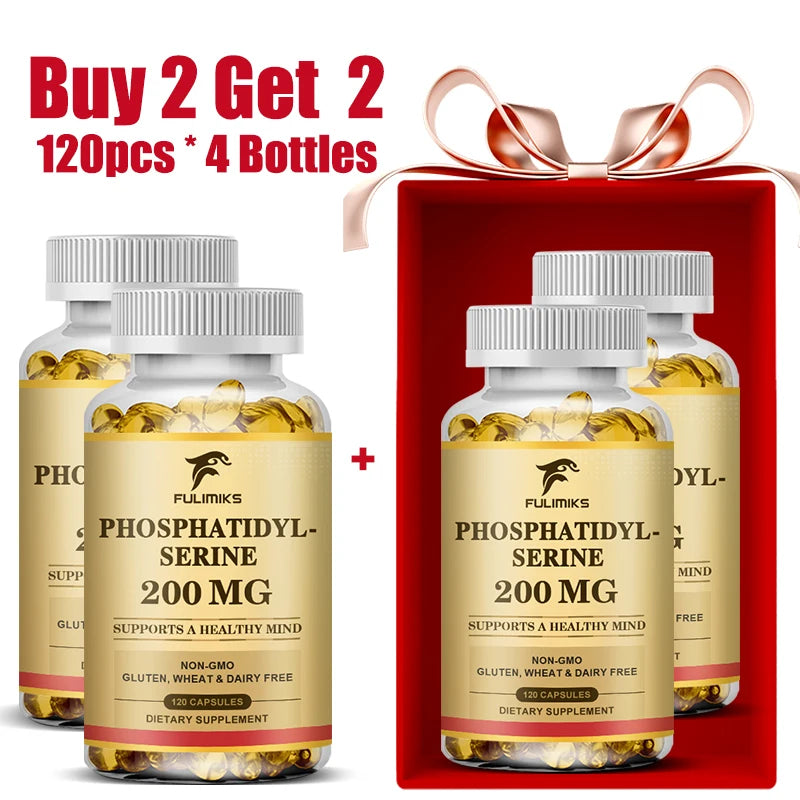 Advanced Phosphatidyl Serine Supplement, for Memory, Cognitive, Concentration, Reduces Stress Hormones & Fatigue, Sharp Focus