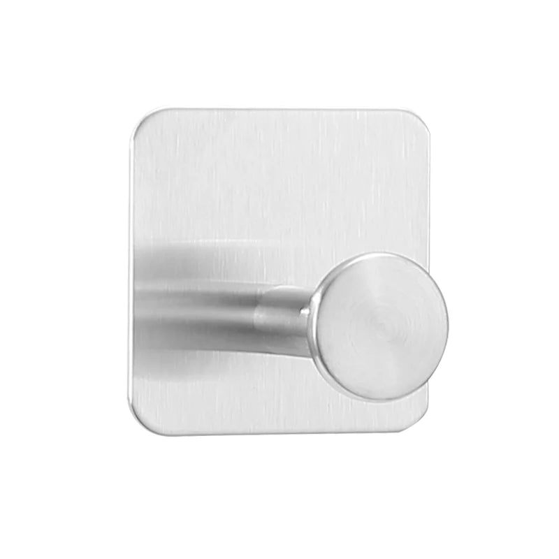 Adhesive Wall Hooks Towel Holder Door Key Cloth Coat Bathroom Robe Hanger Kitchen Hardware Rack Bag Hook Organizer For Hanging