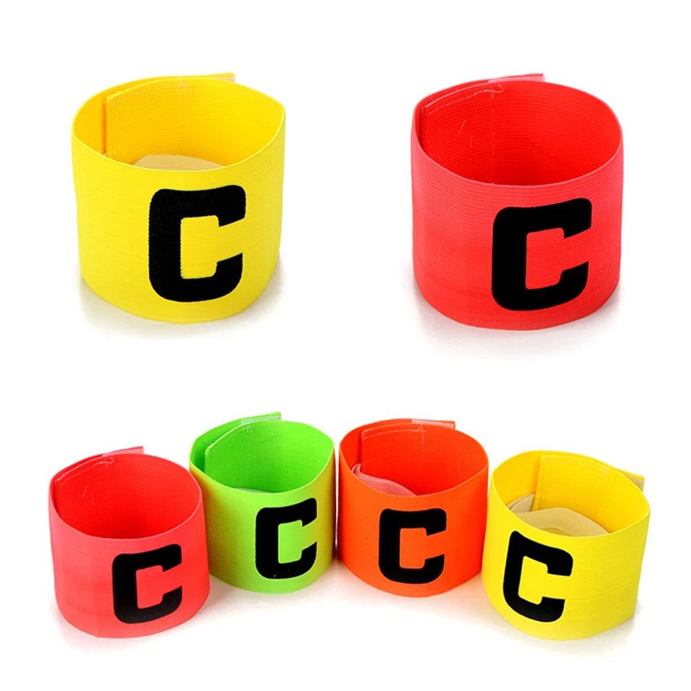 10PCS Football Captain Armband Soccer Arm Band Leader Competition Gift Soccer Captain Armband Football Training Accessories