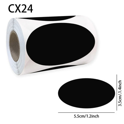 120Pcs/Roll 3 Styles Removable Blackboard Stickers Waterproof Chalkboard Labels 1.4*2.2in for Home & Kitchen