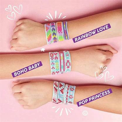 Handmade Diamond Painting Wristband Adjustable Creative Bracelet Wrist Strap Kids Girls Jewelry Diamond Embroidery Kits DIY Art