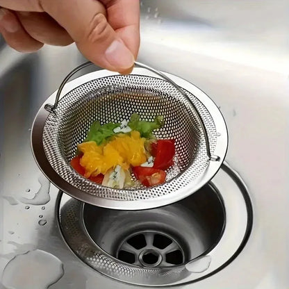 1pc Kitchen Sink Strainer W/Handle, RV Kitchen Sink, Sink Waste Strainer, Stainless Steel Sink Dishwasher Hopper, Restaurant Sin