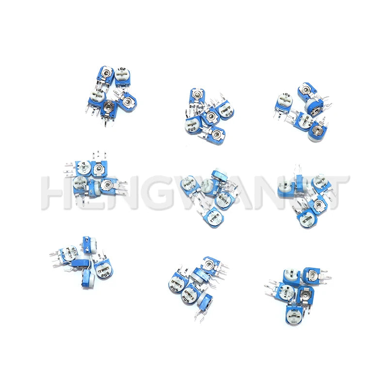 RM063 65PCS Trimmer Potentiometer Adjustable Resistance 100R~1M Potentiometers 1K 5K 10K 20K 50K 100K 500K 1M Variable Resistors