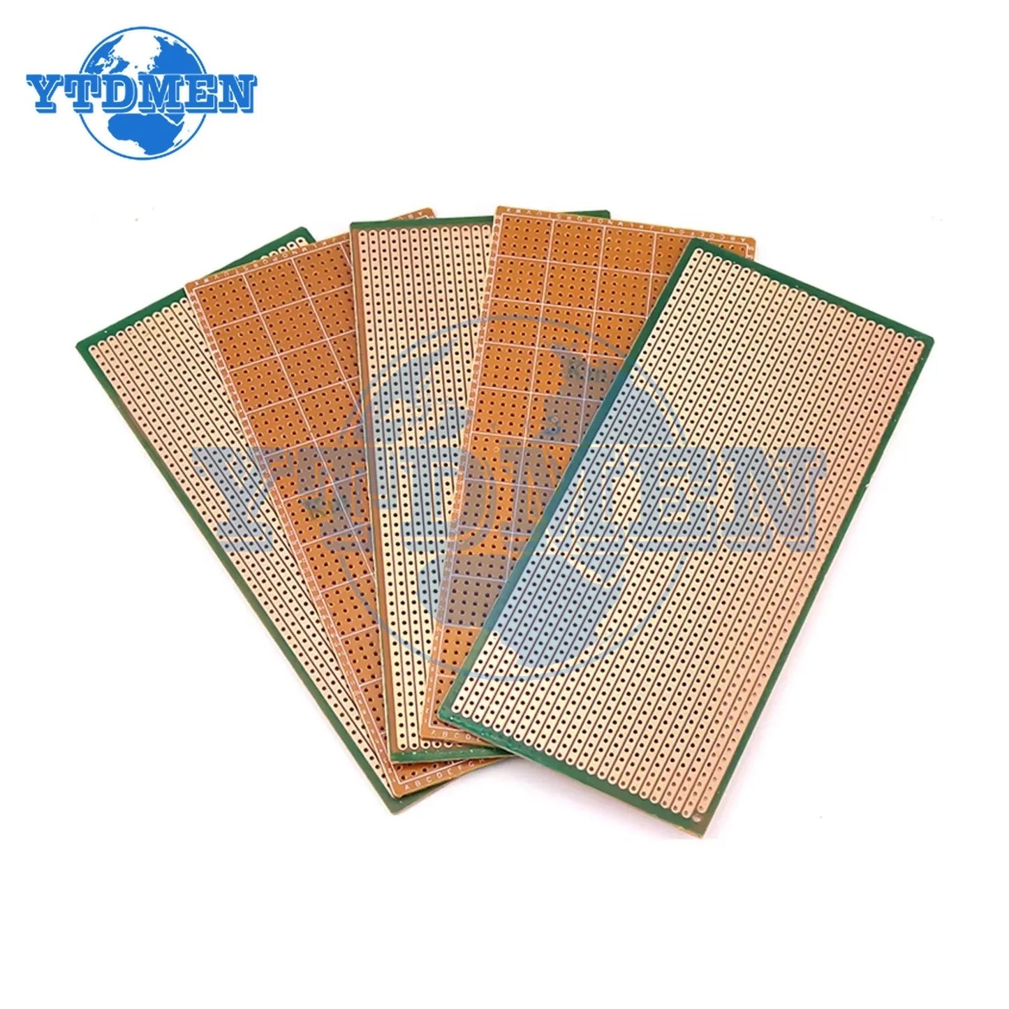 10PCS Stripboard PCB Board 2.5x6.4cm / 6.5x14.5cm Single Side Circuit Board DIY Universal Experiment Prototype Board for Arduino