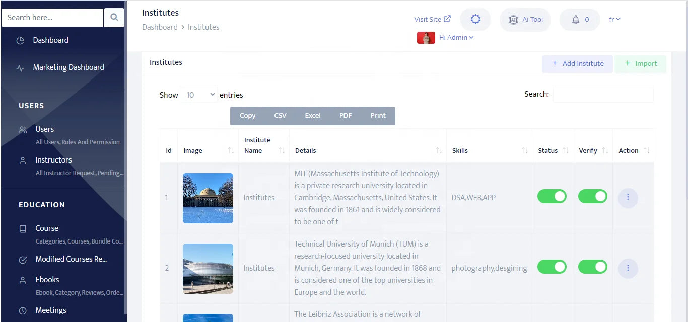 AI-Powered E Learning Platform, Online Course Builder, LMS Software for Schools, Colleges, Tutors and Institutions