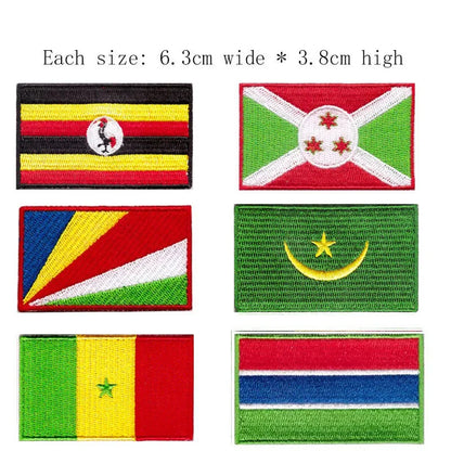 Greece Country Flag Embroidery Patch 6.3cm Wide Iron On Sew On Backing/Hand Craft/Applique