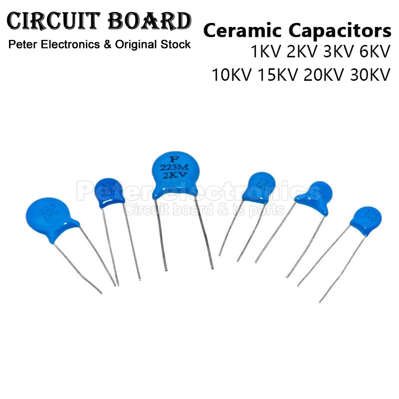 (1-20pcs) 1KV 2KV 3KV 6KV 10KV 15KV 20KV 30KV Capacitors 1nF 2.2nF 101 151 221 331 471 681 102 222 472 103High Voltage Capacitor